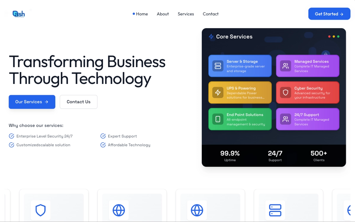 Ash IT Service Official Website