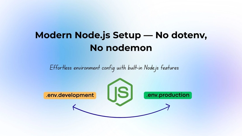 Setting Up Environment Variables in Node.js (No dotenv, No nodemon)